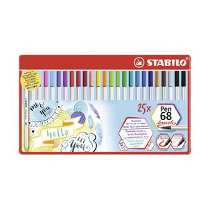 Pinselstift Pen 68 brush, 25er Metall-Etui (Bestell-Nr. 55500416) 568/25-321