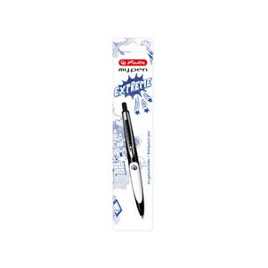 Druckkugelschreiber my.pen, schwarz/weiß 50028276