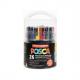 Pigmentmarker POSCA, Pack XL Festif POSCA/20+6 001