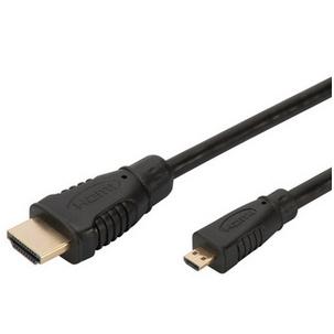 Anschlusskabel High Speed, HDMI-A Stecker - Micro HDMI-D Stecker AK-330109-010-S