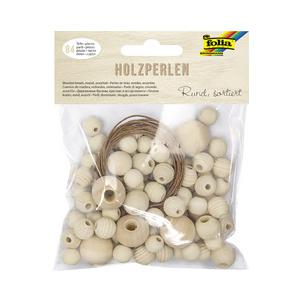 Holzperlen - natur 22977