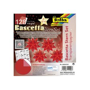 Faltblätter Bascetta-Stern, rot 820/0707