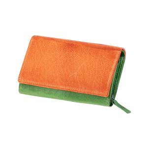 Damengeldbörse, grün-orange 42186