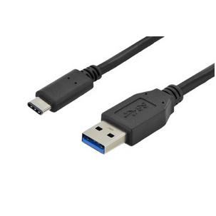 USB 3.0 Anschlusskabel, USB-C - USB-A  AK-300136-010-S