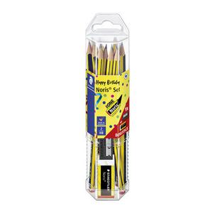 Bleistift Noris Jubiläum, 12er Promopack + Radierer & Spitzer 61 120P2