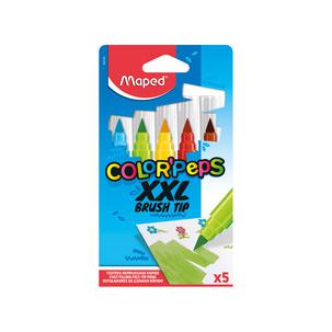 Fasermaler XXL COLORPEPS BRUSH TIP, 5er Kartonetui 844705