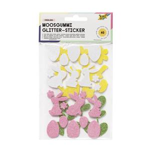 Moosgummi Glitter-Sticker "Frühling" 23781