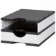 styrodoc uno mit System-Schublade, weiß/schwarz, Schublade weiß 268-0102.9895S