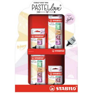 Textmarker BOSS® MINI Pastellove 2.0 - im Thekendisplay 07/72-09