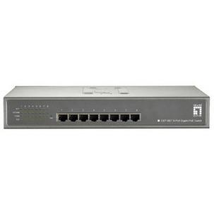 Desktop Gigabit Ethernet Switch, 8 Port, mit PoE, 123,2 Watt GEP-0821