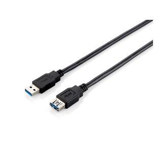 USB 3.0 Anschlusskabel, USB-A Stecker - USB-A Kupplung 128398