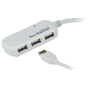 USB 2.0 Aktives Verlängerungskabel, mit 4-fach USB Hub UE2120H