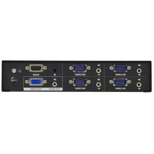 VGA Switch mit Audio & Video, 4-fach - Rückseite VS0401