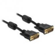 Delock dvi kabel dvi(24+1) -> dvi(24+1) st / st 5.00m gold (83192)