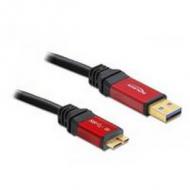 Delock usb3.0 kabel a -> micro-b st / st 3.00m premium (82762)