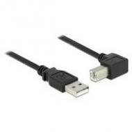 Delock usb kabel a -> b 90° st / st 2.00m schwarz (83528)