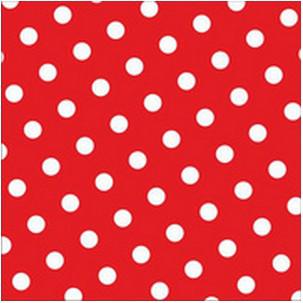 Motivservietten "Dots" rot 82756