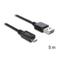 DELOCK Kabel EASY USB 2.0-A Micro-B Stecker/Stecker 5 m (83369)