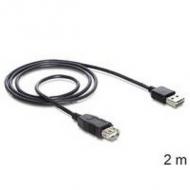 DELOCK Kabel EASY USB 2.0-A Stecker USB 2.0-A Buchse 2 m (83371)