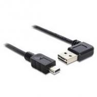 DELOCK Kabel EASY USB 2.0-A 90G gewinkelt Mini USB 5 Pin Stecker / Stecker 5 m (83381)