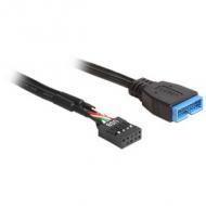 Usb3.0 kabel delock pinheader 19pin - 8pin st / bu 0.60m (83777)