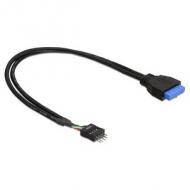 Usb3.0 kabel delock pinheader 19pin - 8pin bu / st 0.60m (83792)