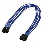Kabel nanoxia 4-pin auf 2 x 3-pin, single, 30 cm, blau (nx42a30b)