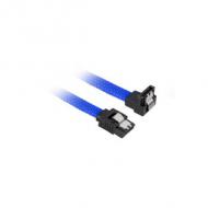Sharkoon kabel   sata iii 90° sleeve  0,30m         blau (4044951016488)